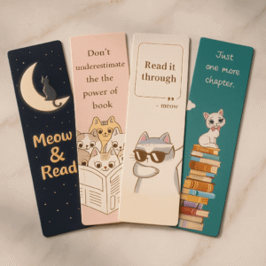 4 Charming Cat Bookmarks